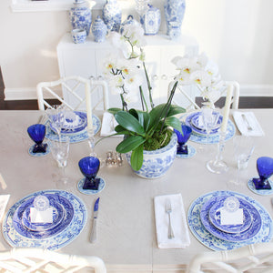 Blue and White Chinoiserie Table Top